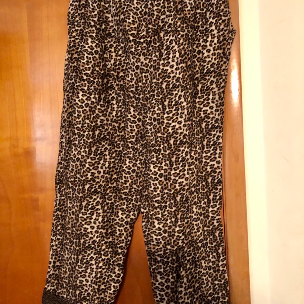 Leopard lounging & pJ pants
